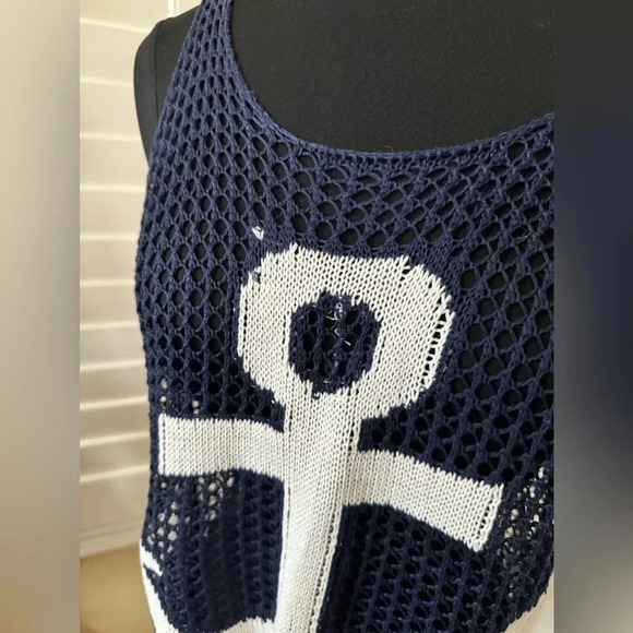 The Classic | Anchor Knit Top Coverup - Size S - Picture 2 of 5